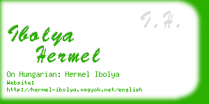 ibolya hermel business card